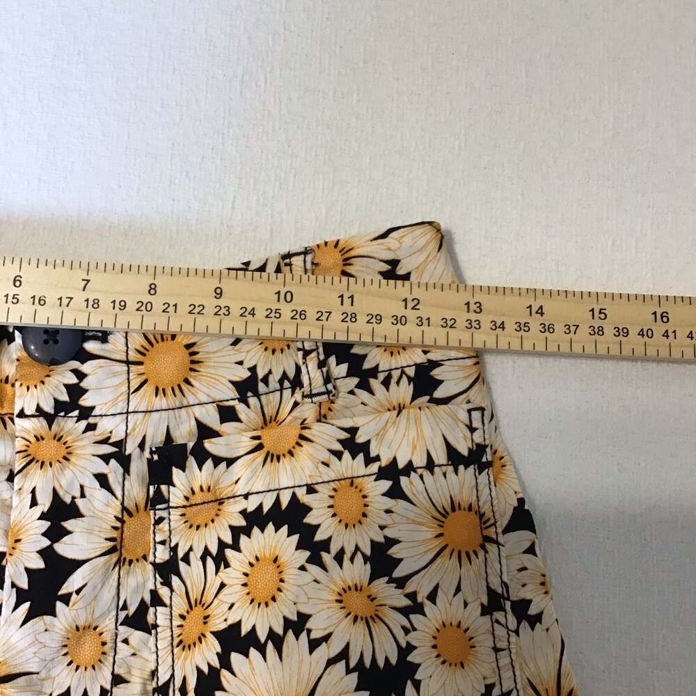 Anthropologie Maeve Colette Daisy Print Linen Blend Pants Size 25 - Picture 8 of 12